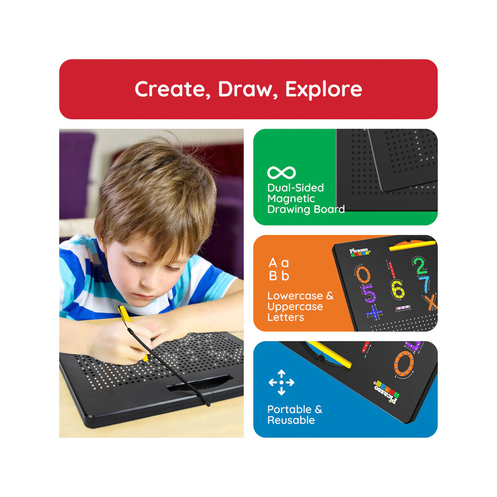 MoriFinds Double-Sided Magnetic Drawing Board (Upper-Case)