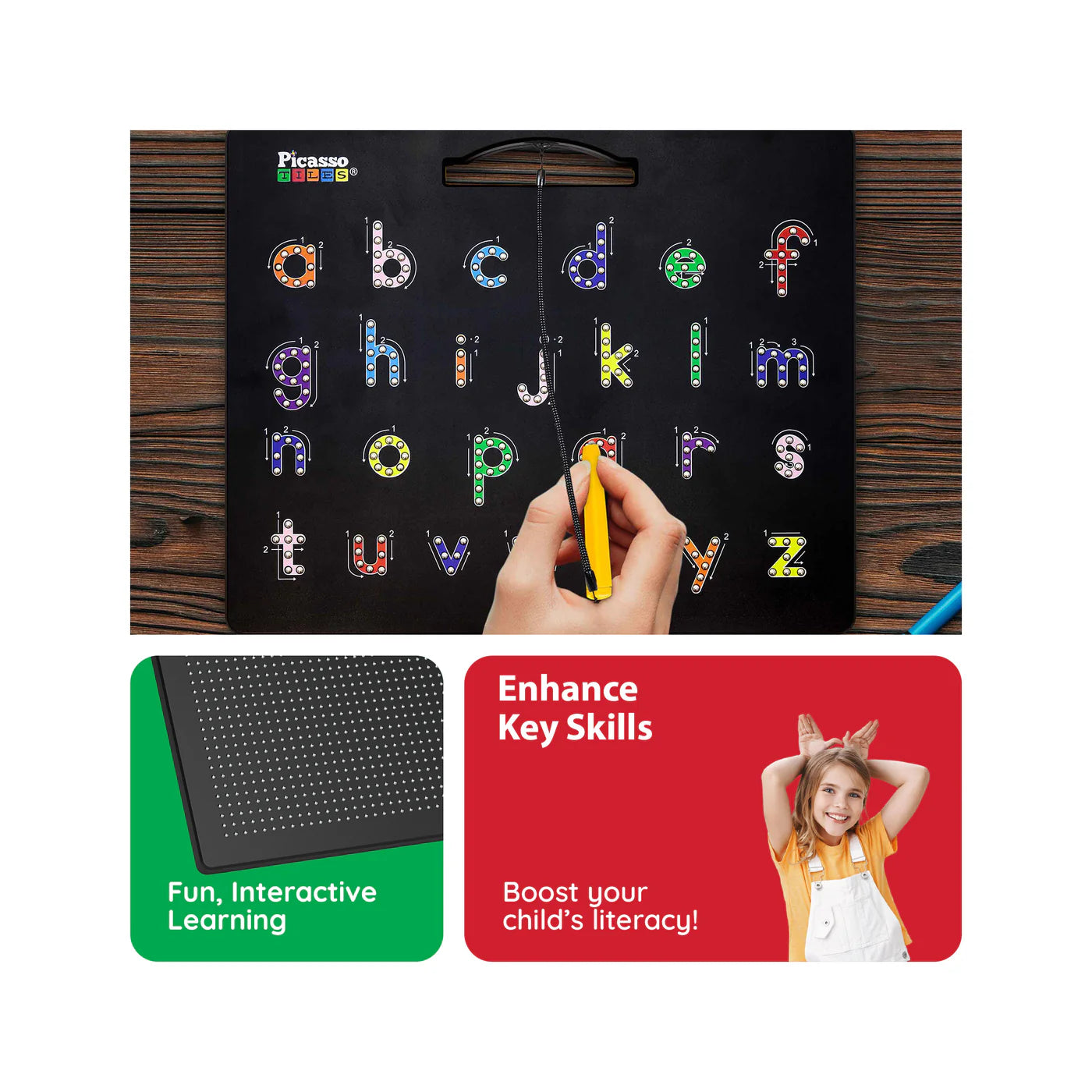 MoriFinds Double-Sided Magnetic Drawing Board (Upper-Case)